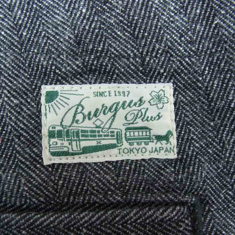 401Z ジャズネップ ヘリンボーン トラウザーズ パンツ ブラック系 31【中古】