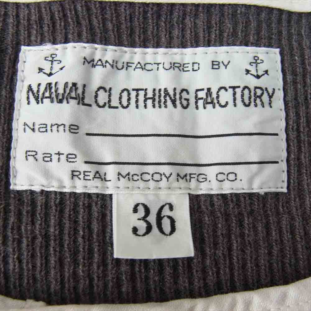 The REAL McCOY'S ザリアルマッコイズ NAVALCLOTHING FACTORY ヘンリー L/S Tシャツ カットソー グレー系 36【中古】