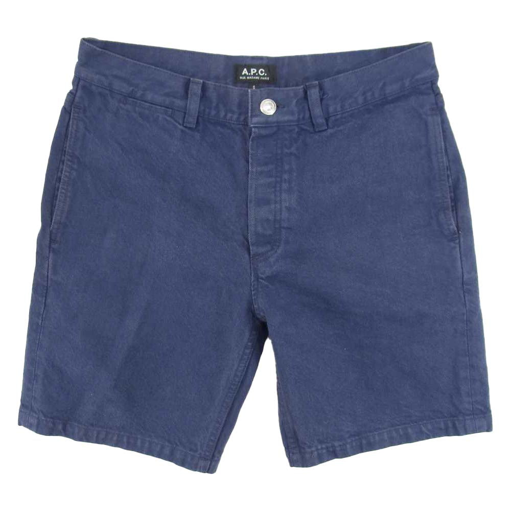 A.P.C. アーペーセー キャンバス ショーツ ネイビー系 S【中古】