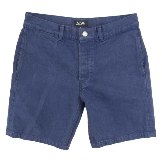 A.P.C. アーペーセー キャンバス ショーツ ネイビー系 S【中古】
