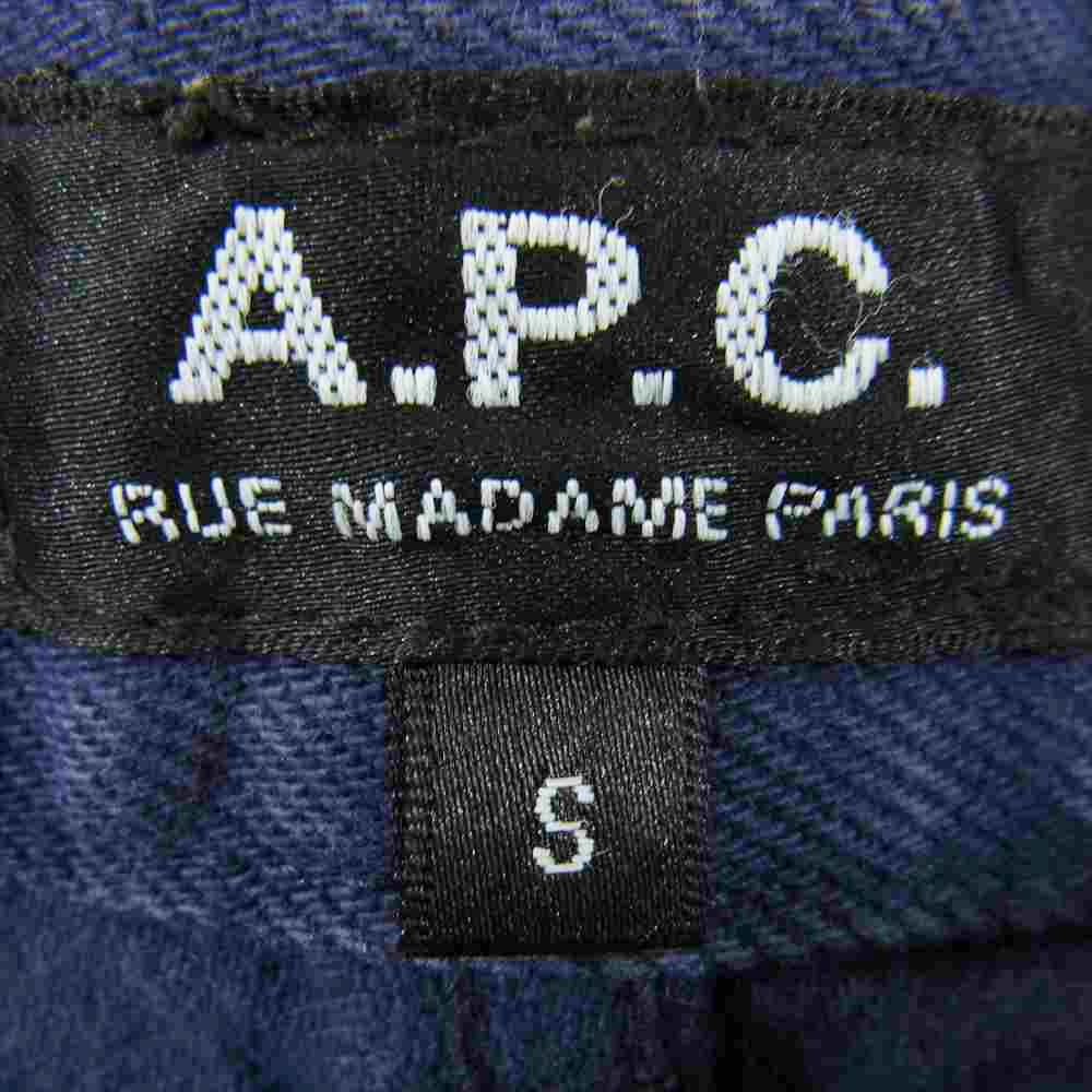 A.P.C. アーペーセー キャンバス ショーツ ネイビー系 S【中古】