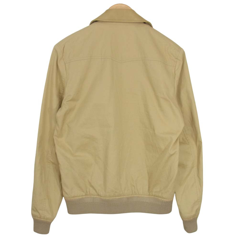 A.P.C. アーペーセー フェイクレザー 襟切替 ブルゾン ジャケット ベージュ XS【中古】
