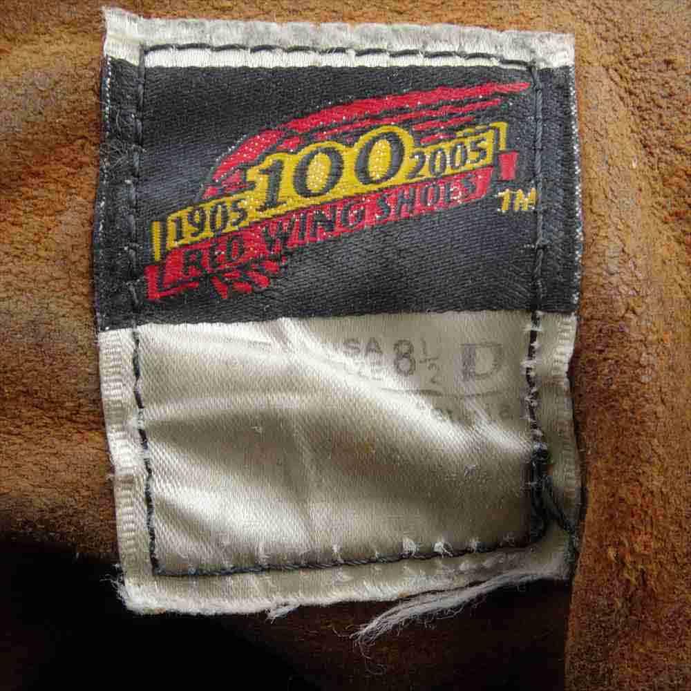 RED WING レッドウィング 8158 100周年モデル ホーウィンクロムエクセル アイリッシュセーター プレーン トゥ ブーツ ダークブラウン系 8.5D【中古】