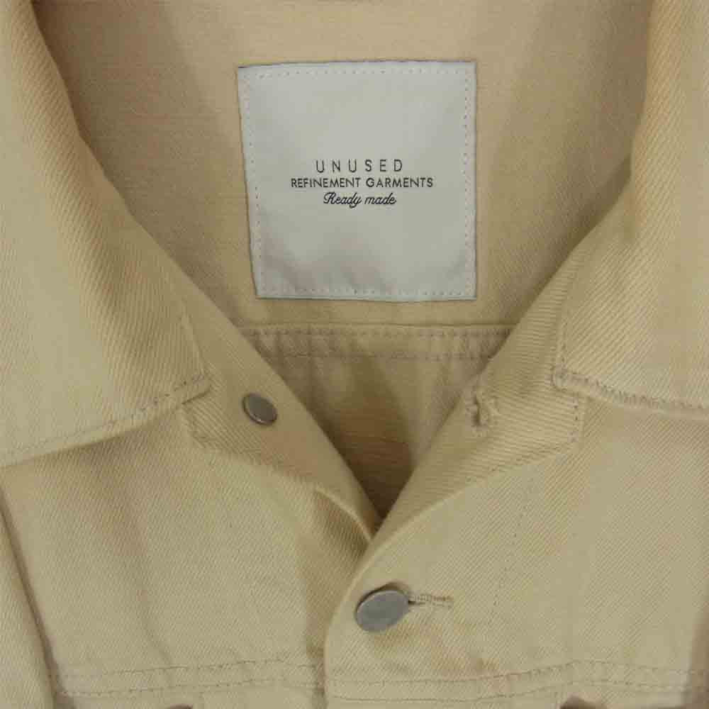 UNUSED アンユーズド 17SS US1267 13.5oz denim jacket デニム ジャケット ベージュ系 2【中古】