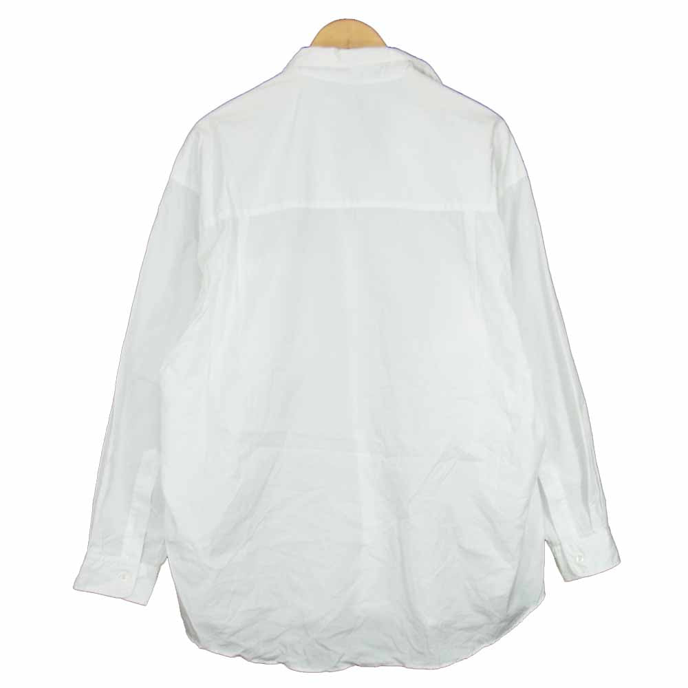 GRAPHPAPER グラフペーパー 20SS GM201-50093B Broad L/S Oversized Regular Collar Shirt ブロード オーバーサイズ レギュラーカラー 長袖 シャツ ホワイト ホワイト系 F【中古】