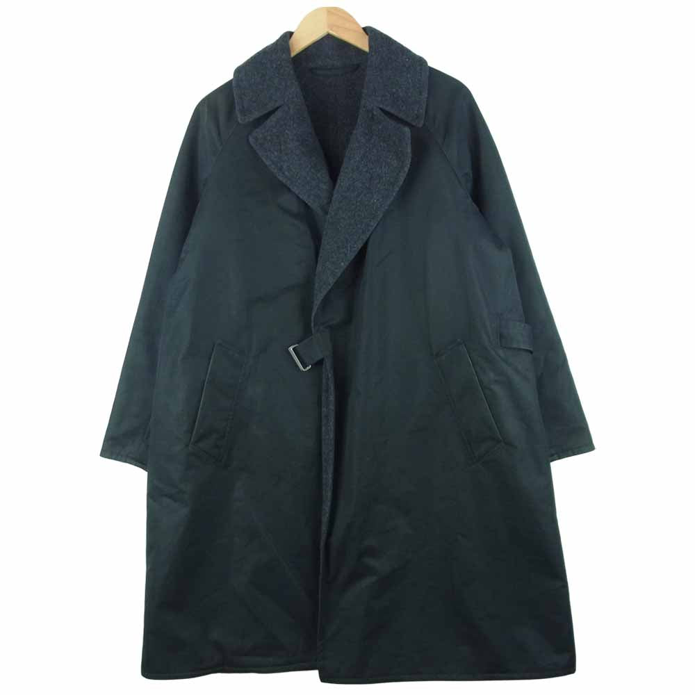 COMOLI コモリ 16AW J03-04005 タイロッケンコート 弱撥水 コットンポリ ウールナッピング ブラック系【中古】