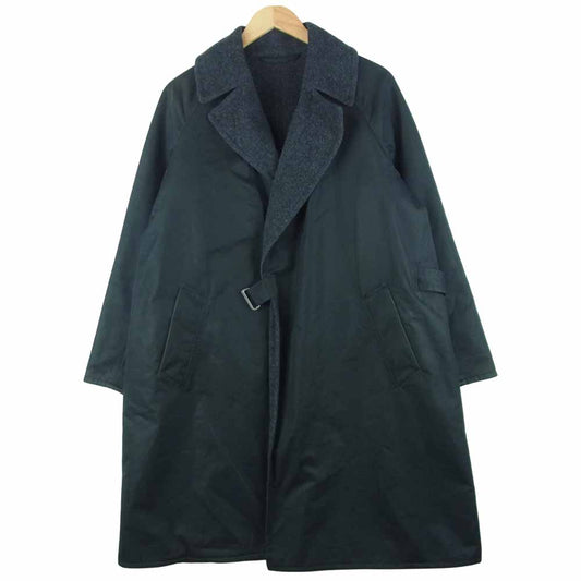 COMOLI コモリ 16AW J03-04005 タイロッケンコート 弱撥水 コットンポリ ウールナッピング ブラック系【中古】