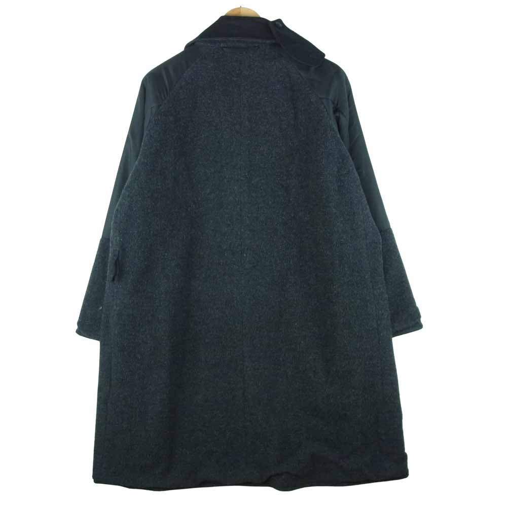 COMOLI コモリ 16AW J03-04005 タイロッケンコート 弱撥水 コットンポリ ウールナッピング ブラック系【中古】