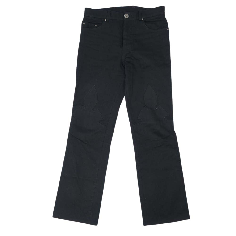 CHROME HEARTS クロムハーツ（原本無） フレアニ― ホースシューボタン ブラック系【中古】