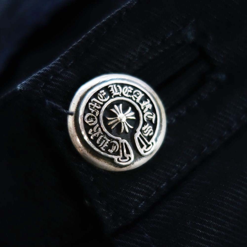 CHROME HEARTS クロムハーツ（原本無） フレアニ― ホースシューボタン ブラック系【中古】