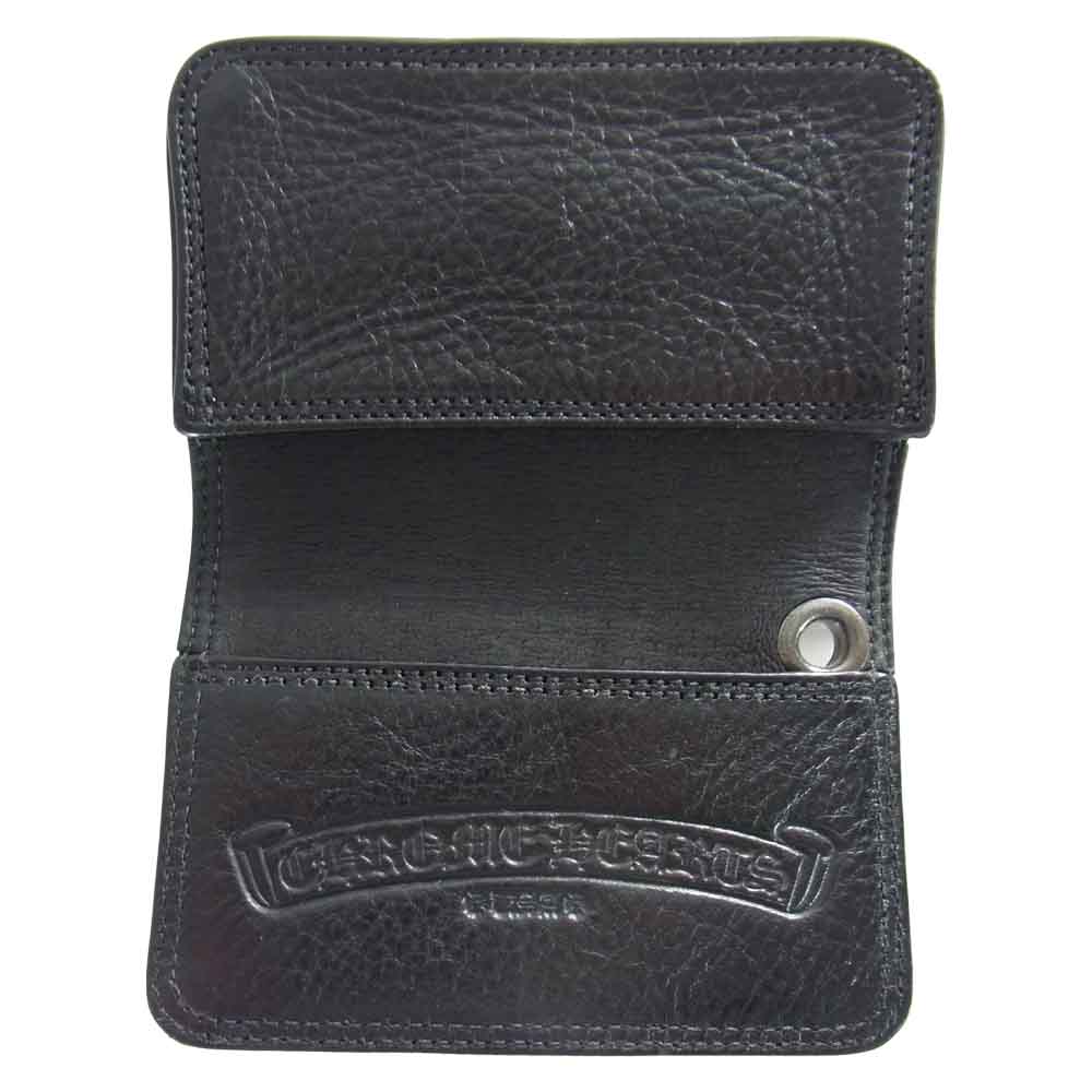 CHROME HEARTS クロムハーツ（原本無） CARD CASE カードケース 名刺入れ ブラック系【中古】
