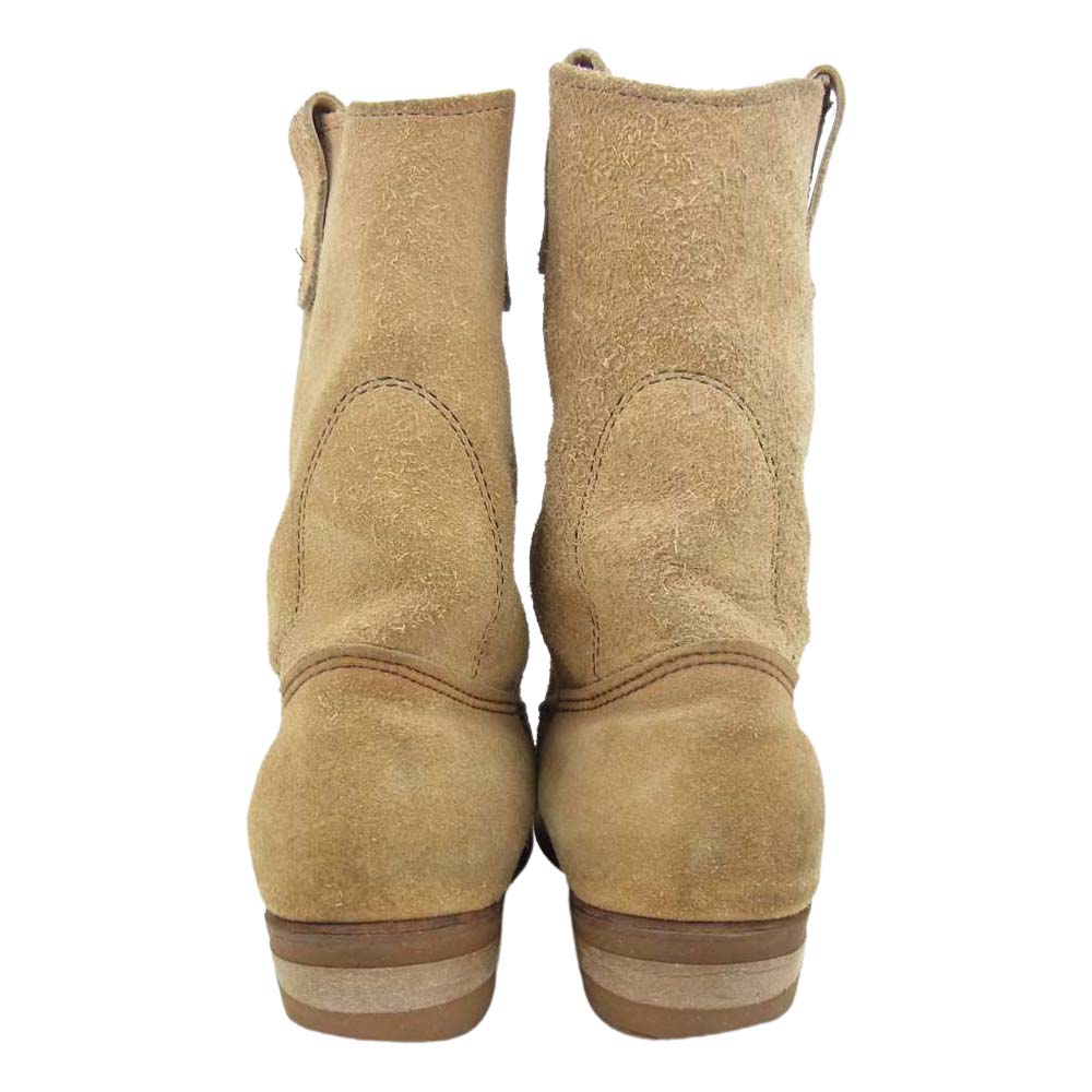 RED WING レッドウィング 縦羽タグ スエード ペコス ブーツ ベージュ系 ライトブラウン系 9E【中古】