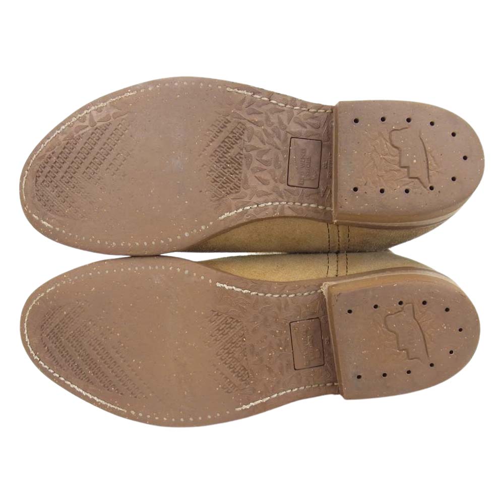 RED WING レッドウィング 縦羽タグ スエード ペコス ブーツ ベージュ系 ライトブラウン系 9E【中古】