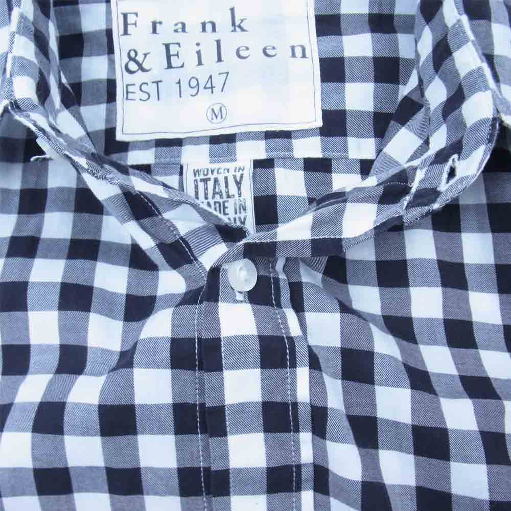 フランク&アイリーン PAUL ポール チェック シャツ ブラック系 ホワイト系 M【中古】