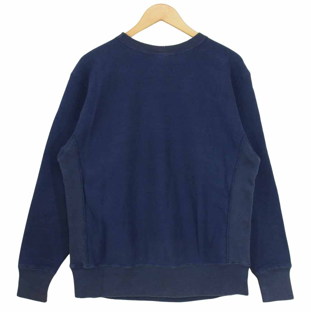 Ron Herman ロンハーマン Exclusive for Ron Herman × Champion Reverse Weave 星条旗 プリント リバースウィーブ スウェット トレーナー ネイビー ネイビー系 XL【中古】
