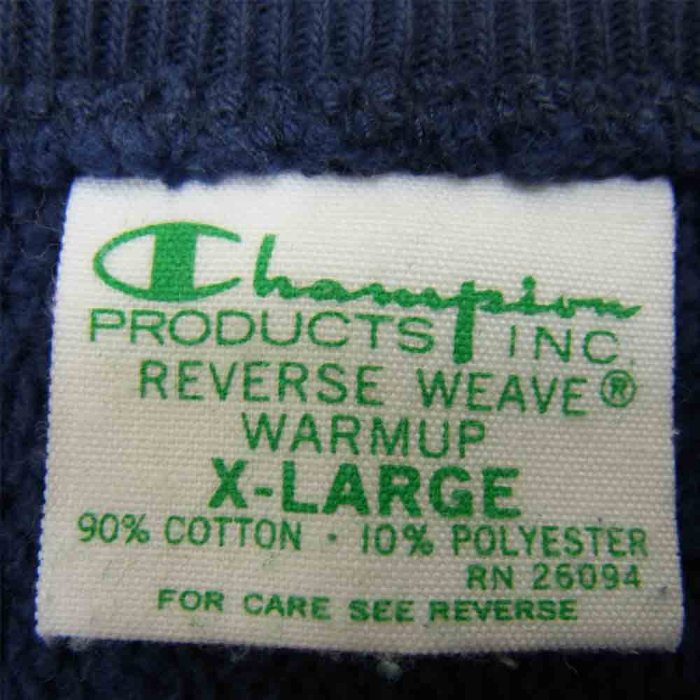 Ron Herman ロンハーマン Exclusive for Ron Herman × Champion Reverse Weave 星条旗 プリント リバースウィーブ スウェット トレーナー ネイビー ネイビー系 XL【中古】