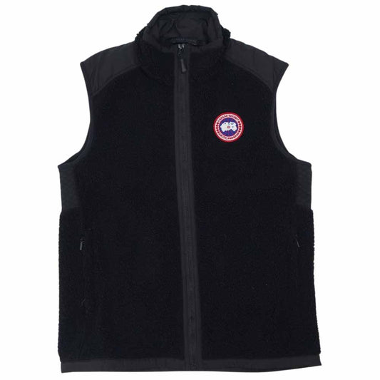 CANADA GOOSE カナダグース 6996M サザビーリーグ国内正規品 PERTH VEST ナイロン フリース 切替 パース ベスト  ブラック系 L【中古】
