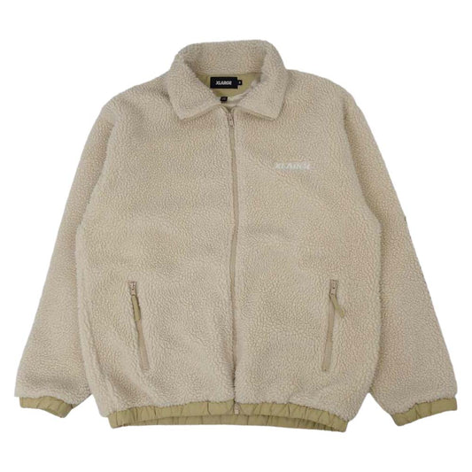 エクストララージ フルジップ ボア フリース ジャケット ベージュ系 M【中古】