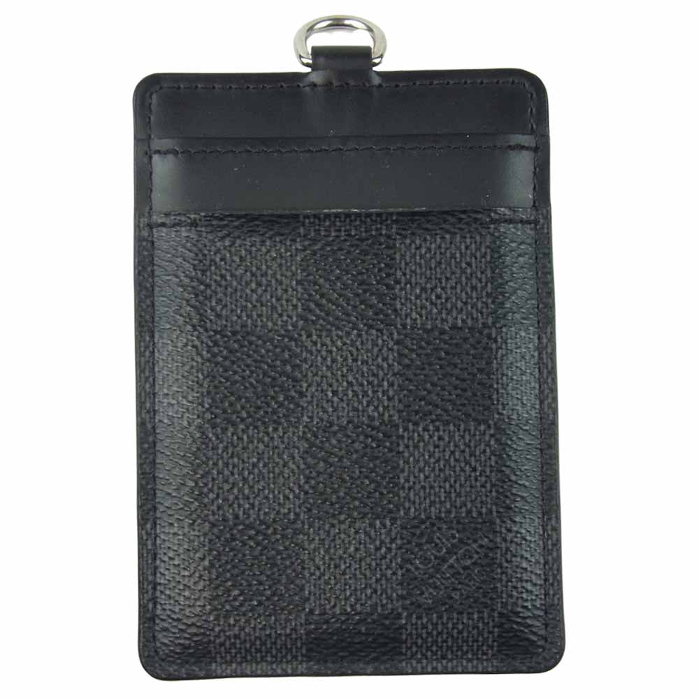 LOUIS VUITTON ルイ・ヴィトン N64001 LV Card holder ポルトカルトID ダミエ グラフィット IDホルダー カードケース ブラック系【中古】