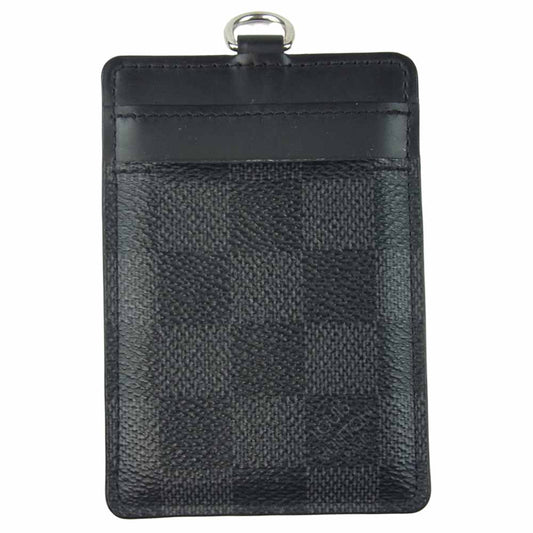 LOUIS VUITTON ルイ・ヴィトン N64001 LV Card holder ポルトカルトID ダミエ グラフィット IDホルダー カードケース ブラック系【中古】