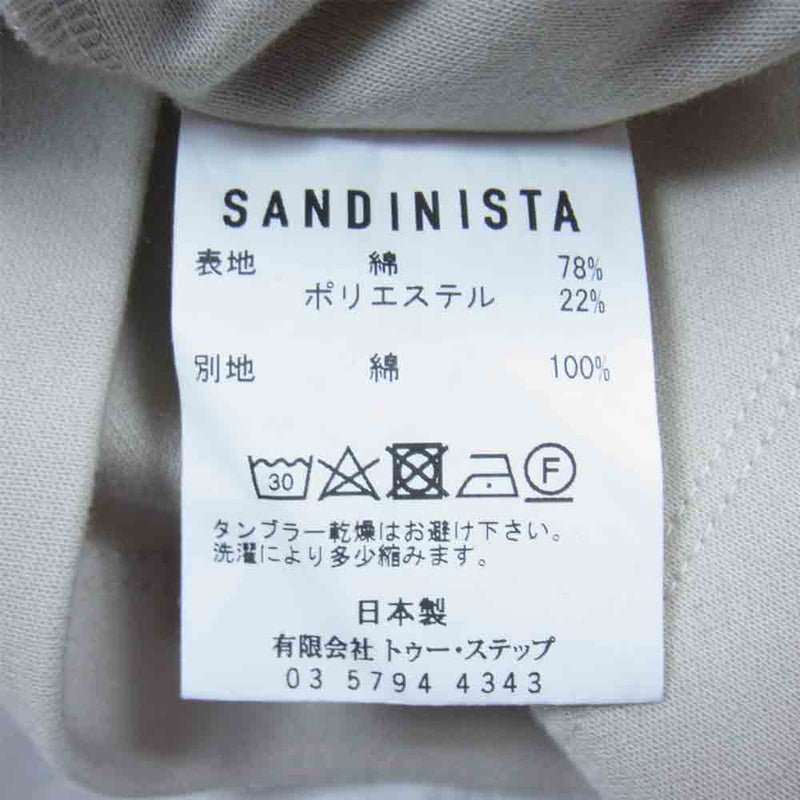 Sandinista サンディニスタ Tシャツ 半袖 コットン 日本製 ベージュ系 L【中古】