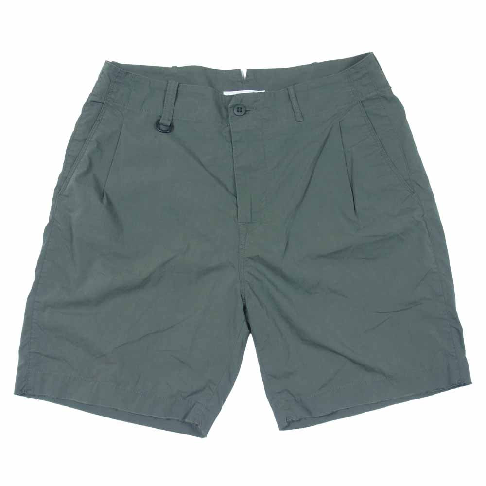 Sandinista サンディニスタ コットンポリ ハーフ パンツ 日本製 ショートパンツ カーキ系 L【中古】