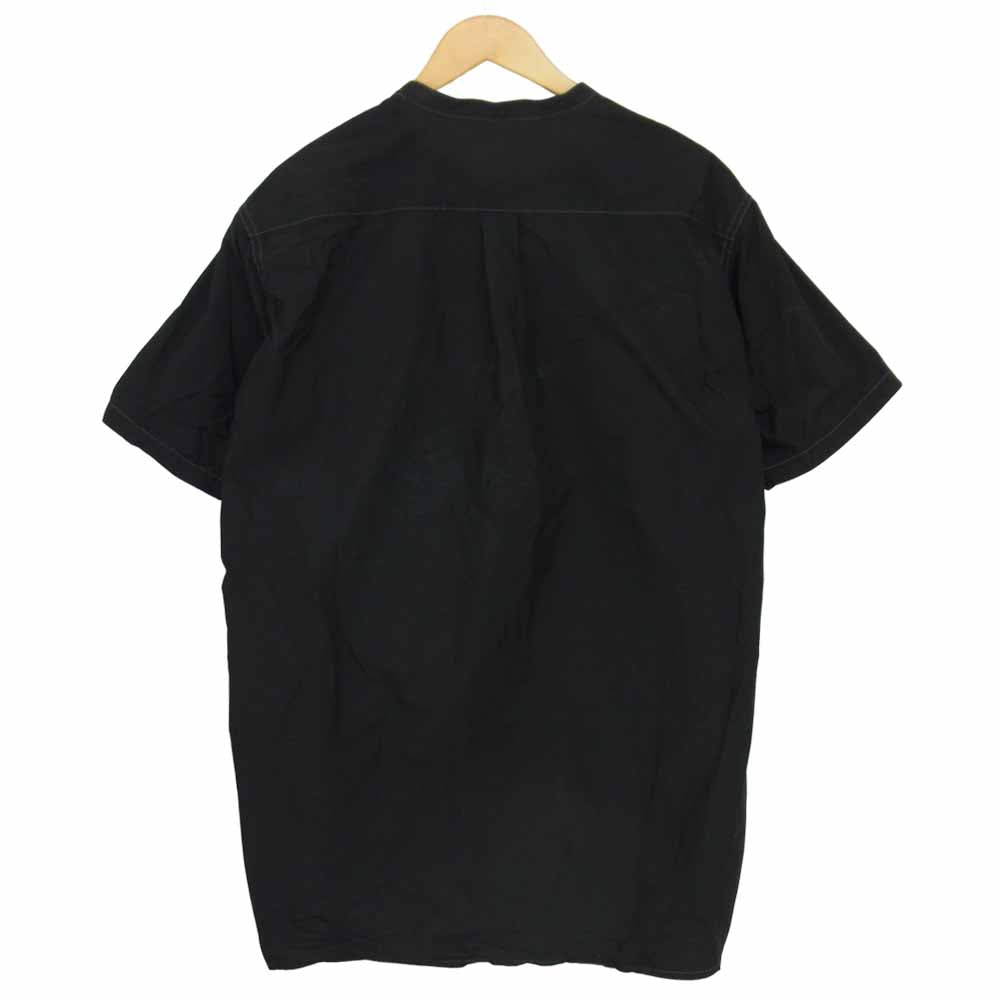 アンドワンダー AW01-FT046 CORDURA typewriter short sleeve over shirt コーデュラ タイプライター 半袖 オーバー シャツ ブラック系 4【中古】