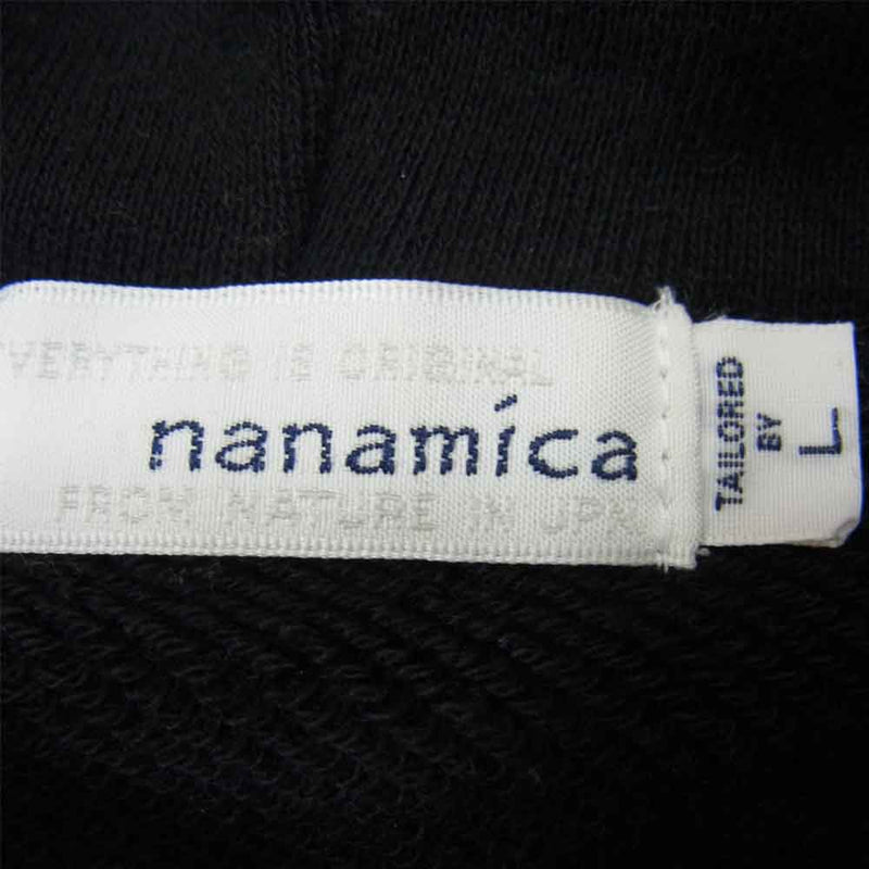 nanamica ナナミカ SUHF024 Hooded Pullover Sweat フーデッド プルオーバー スウェット パーカー  ブラック系 L【中古】