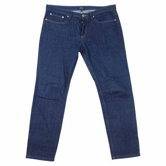 A.P.C. アーペーセー PETIT STANDARD JEAN DROIT ETROIT ボタンフライ スタンダード デニム パンツ インディゴブルー系 32【中古】