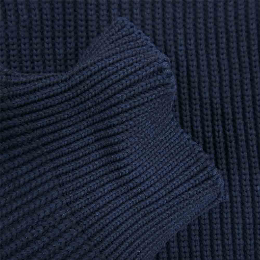nanamica ナナミカ SUJS111 5G Crew Neck Sweater クルーネック セーター ニット ネイビー系 L【中古】
