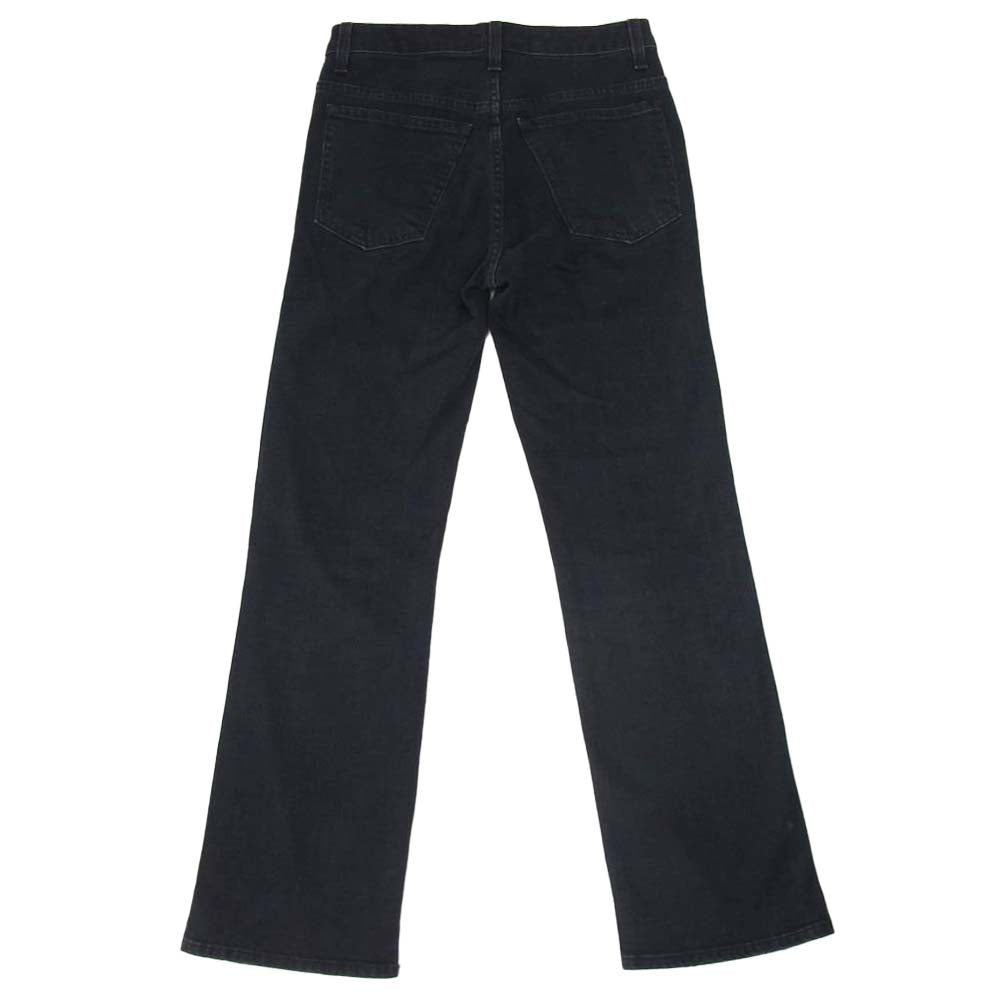 KHAITE VIVIAN ハイウエスト ブラック デニム ブラック系 25【中古】