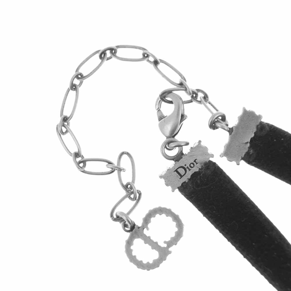 Christian Dior クリスチャンディオール ベルベット スター チョーカー ラインストーン ブラック系【極上美品】【中古】
