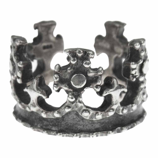 ROYAL ORDER ロイヤルオーダー クラウン リング シルバー系 11号程度【中古】