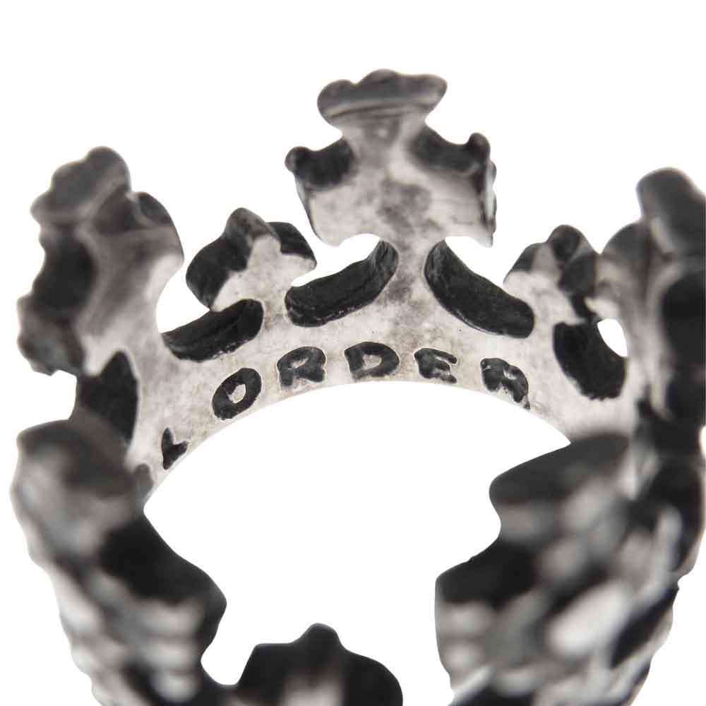 ROYAL ORDER ロイヤルオーダー クラウン リング シルバー系 11号程度【中古】