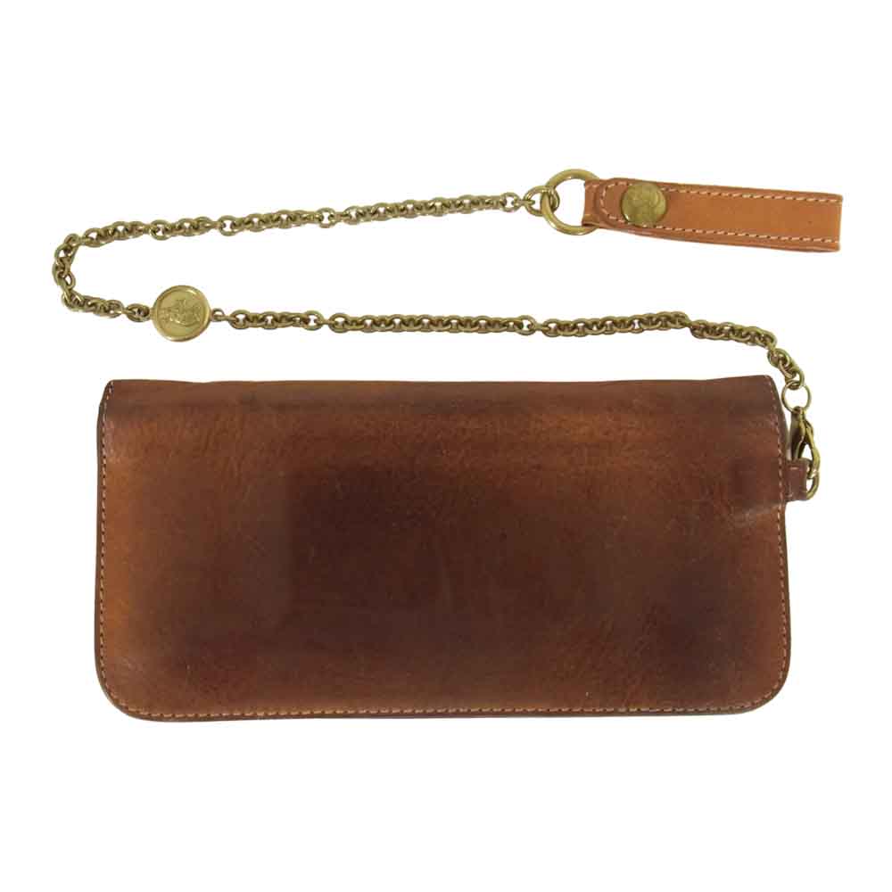 IL BISONTE イルビゾンテ ウォレットチェーン付 レザー ウォレット