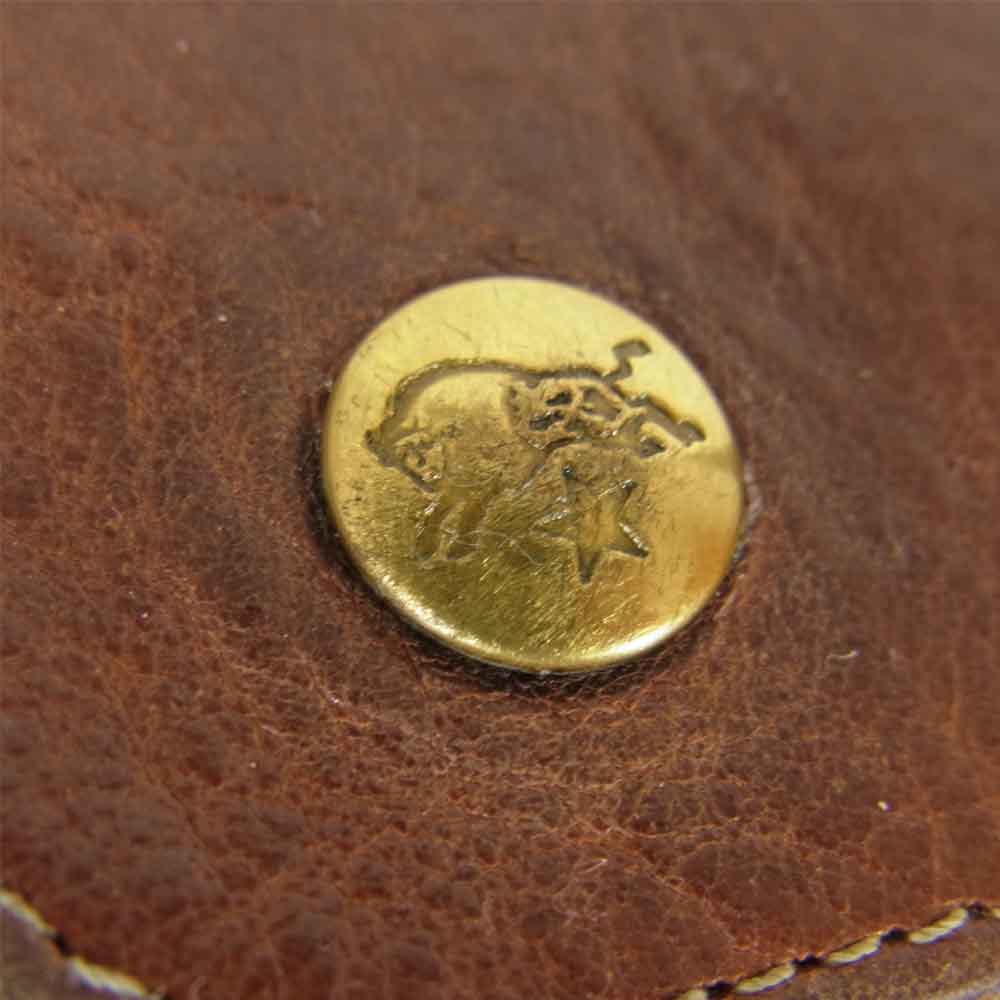 IL BISONTE イルビゾンテ ウォレットチェーン付 レザー ウォレット 財布  ブラウン系【中古】
