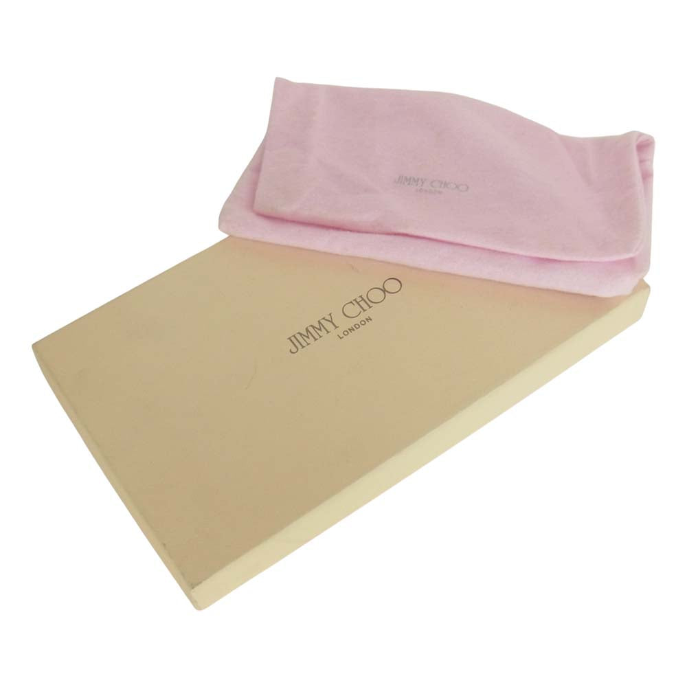 JIMMY CHOO ジミーチュウ スター スタッズ ウォレット 財布 ブラック系【中古】