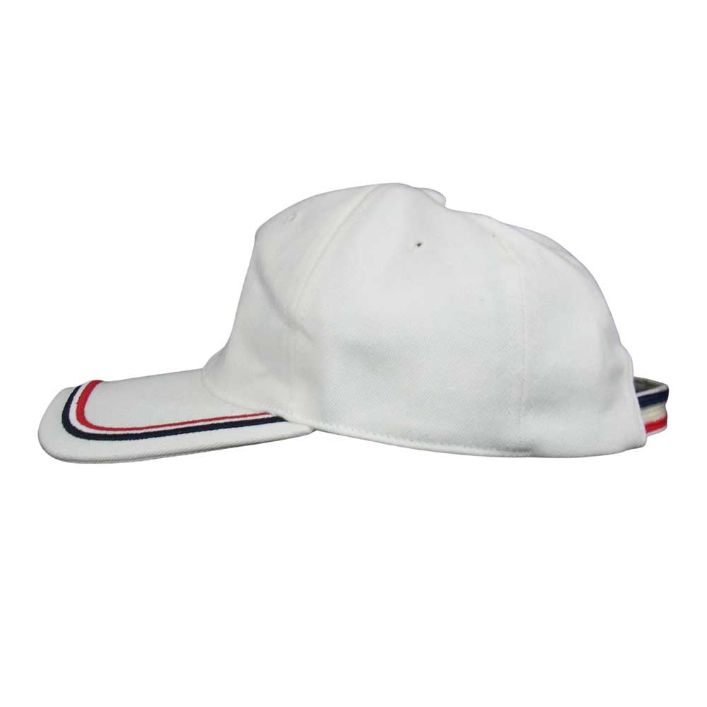 MONCLER モンクレール BERRETTO BASEBALL ベースボール キャップ ロゴワッペン 白 ホワイト系【中古】