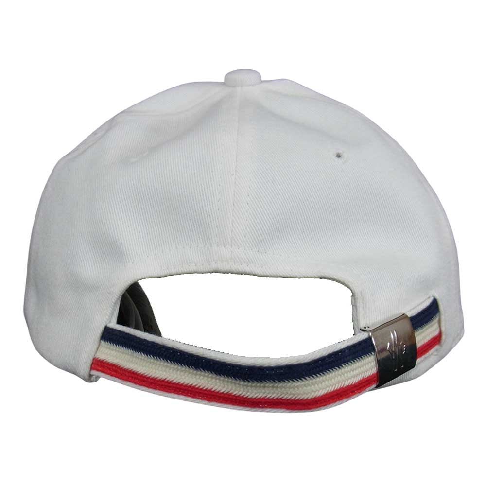 MONCLER モンクレール BERRETTO BASEBALL ベースボール キャップ ロゴワッペン 白 ホワイト系【中古】