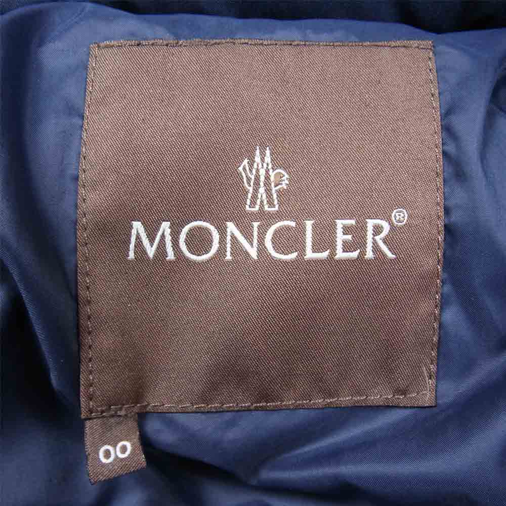 MONCLER モンクレール 220-091-42348-00 茶タグ フード着脱可能 ダウン ジャケット ダークネイビー系 00【中古】