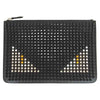 FENDI フェンディ 7N0078 バッグバグズ スタッズ モンスター クラッチ バッグ ブラック系【中古】