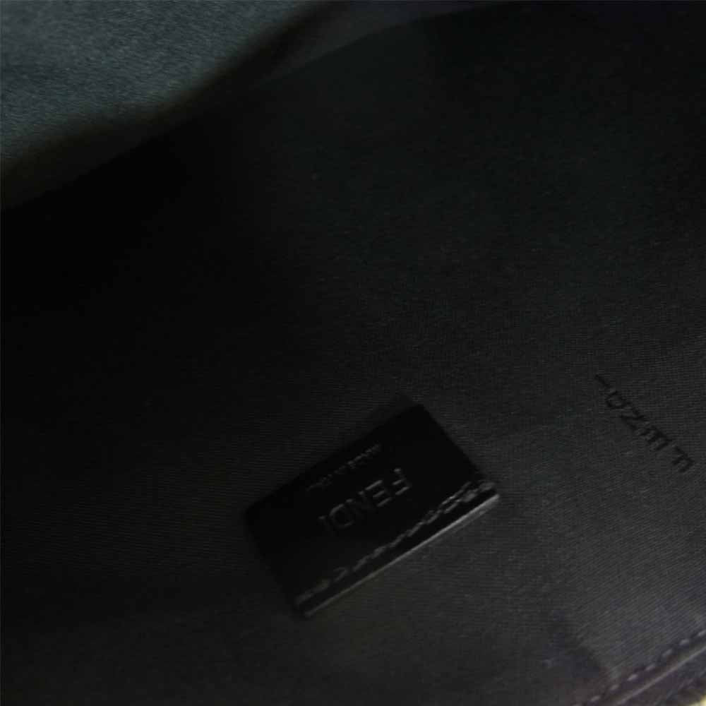 FENDI フェンディ 7N0078 バッグバグズ スタッズ モンスター クラッチ バッグ ブラック系【中古】