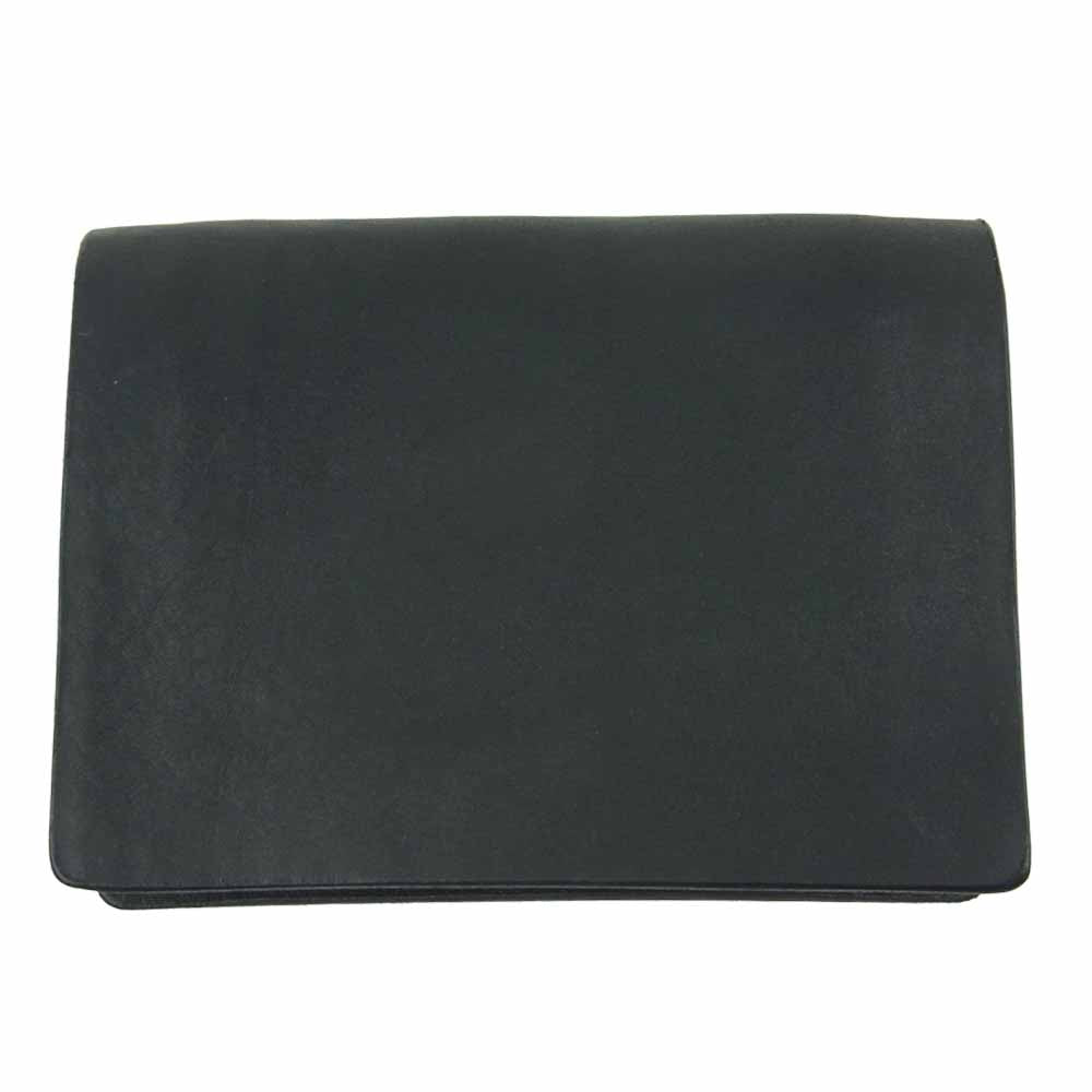 ISAMUKATAYAMA BACKLASH イサムカタヤマバックラッシュ 345-01 GUIDI オイルカーフ カード ケース 牛革 ブラック系 FREE【新古品】【未使用】【中古】
