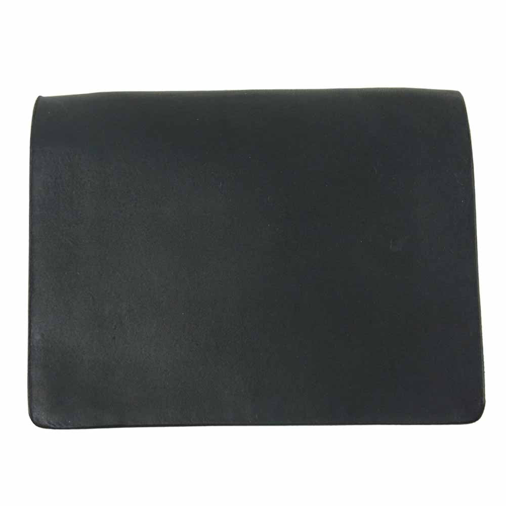 ISAMUKATAYAMA BACKLASH イサムカタヤマバックラッシュ 345-01 GUIDI オイルカーフ カード ケース 牛革 ブラック系 FREE【新古品】【未使用】【中古】