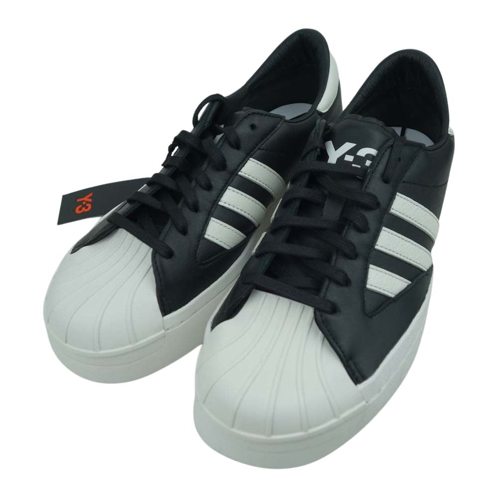 Yohji Yamamoto ヨウジヤマモト Y-3 ワイスリー H02578 YOHJI STAR レザー スニーカー ブラック系 US9【新古品】【未使用】【中古】