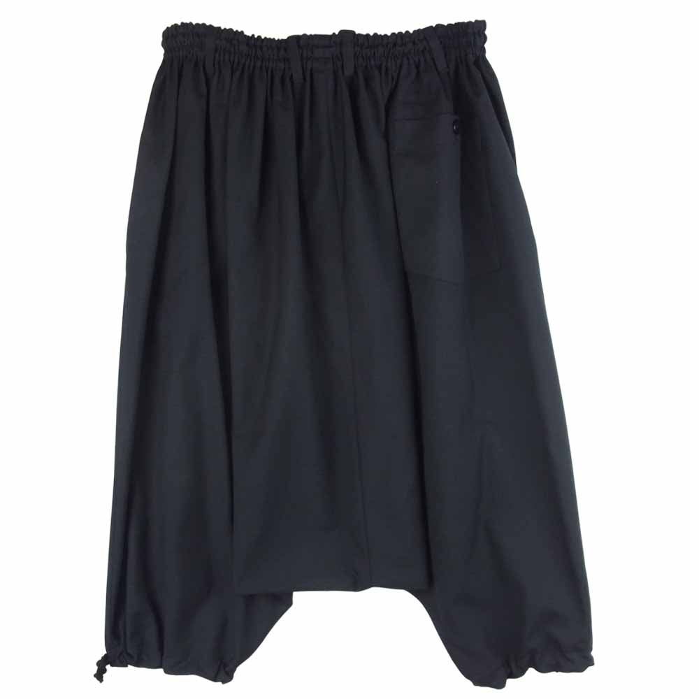 Yohji Yamamoto ヨウジヤマモト GroundY 21SS GT-P11-100 ギャバジン ウール サルエル パンツ ブラック系 3【新古品】【未使用】【中古】