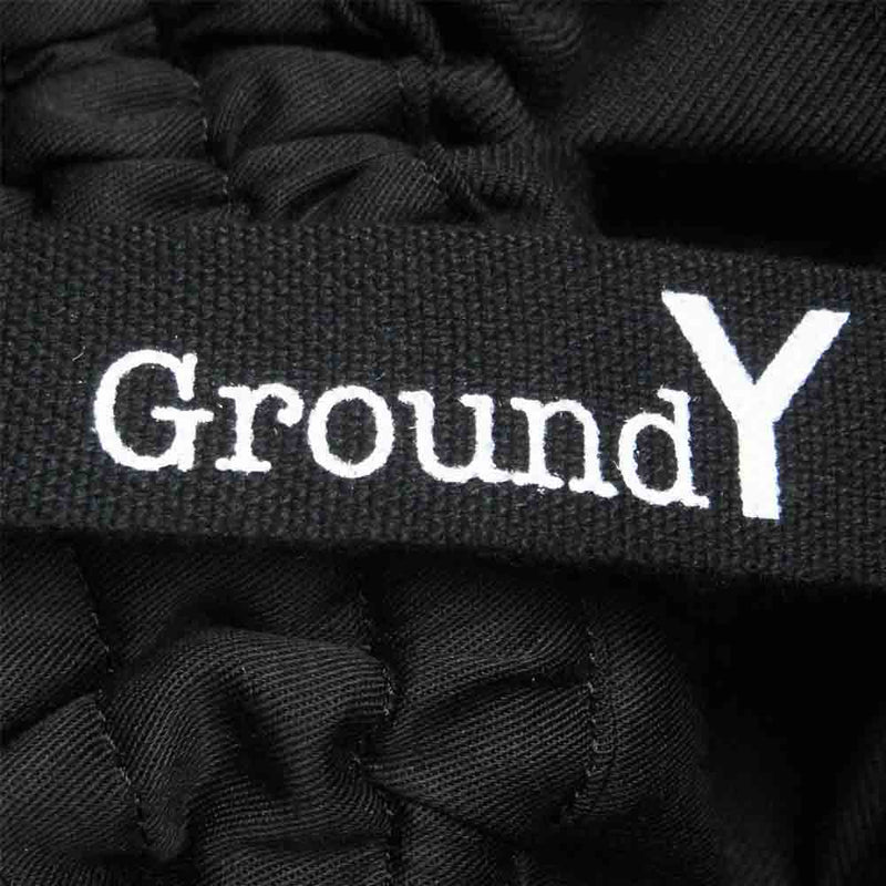 Yohji Yamamoto ヨウジヤマモト GroundY 21SS GT-P11-100 ギャバジン ウール サルエル パンツ ブラック系 3【新古品】【未使用】【中古】