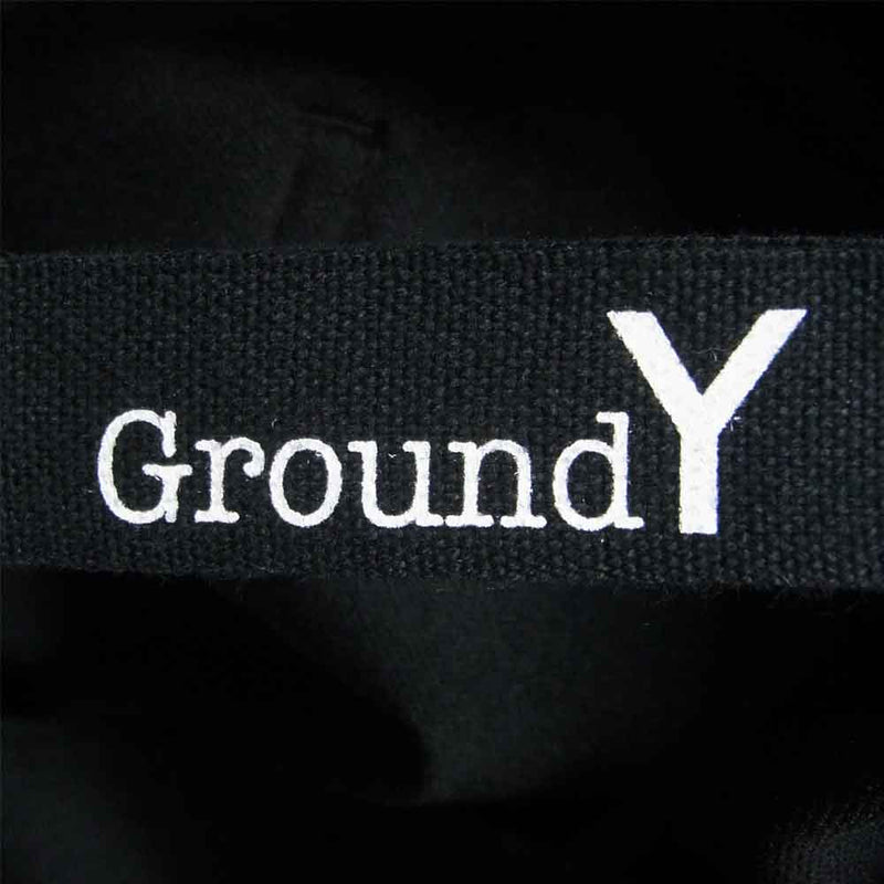 Yohji Yamamoto ヨウジヤマモト Ground Y 21AW GM-P14-900 30/Pe Jersey Suspenders Wide Pants サスペンダー ワイド パンツ ブラック系 3【新古品】【未使用】【中古】
