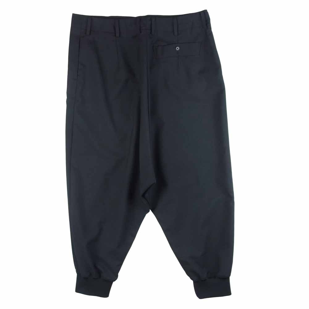Yohji Yamamoto ヨウジヤマモト 21AW GM-P17-100 GroundY T/W Gabardine Wrap Saruel Rib Pants ギャバジン ラップ サルエル リブ パンツ ブラック系 3【新古品】【未使用】【中古】