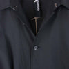Yohji Yamamoto ヨウジヤマモト 21AW GM-B06-100-1 GroundY T/W Gabardine TW ギャバジン バックプリーツ ロング シャツ コート ブラック系 03【新古品】【未使用】【中古】